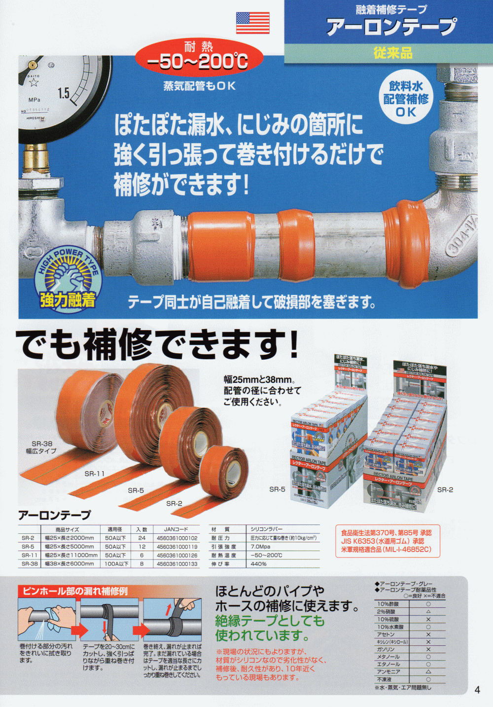 5☆好評 Y-SQUAREレクターハイテープ RH-5 レクター 耐熱 蒸気